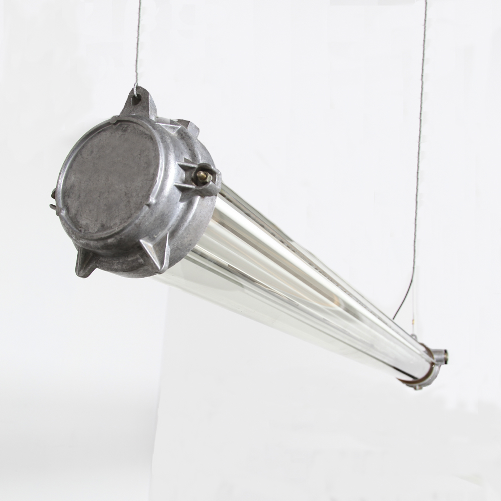 French-tube-bare-brushed-aluminum-hanging-small-fluorescent-tubes-dust-free-explosion-proof-splash-proof-industrial-lamps-cast-glass-indestructible-hanging-T5-mini-dimmable-LT-Legrand-ATX-France- upcycling