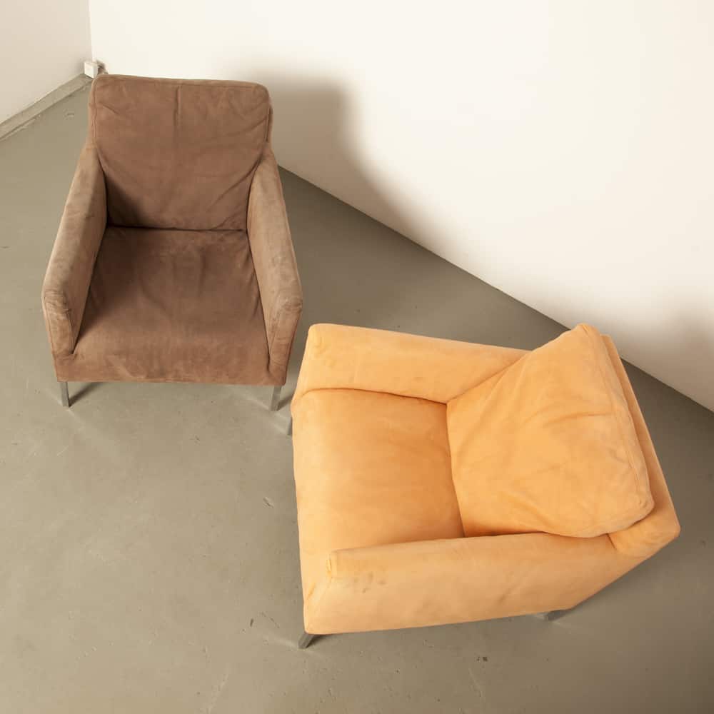 Solo armchair Antonio Citterio B&B Italia brown ⋆ Neef Louis Design  Amsterdam