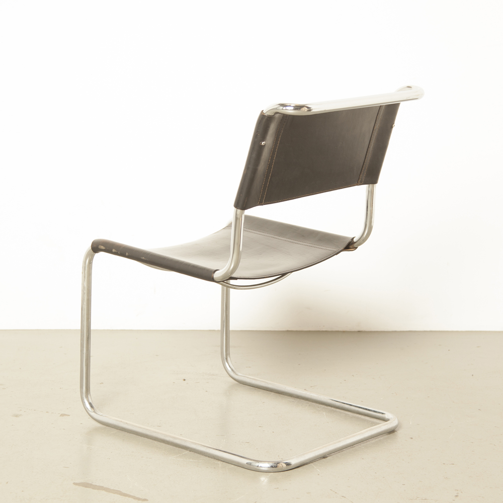 Corporation woensdag attribuut S33 stoel Mart Stam zwart ⋆ Neef Louis Design Amsterdam