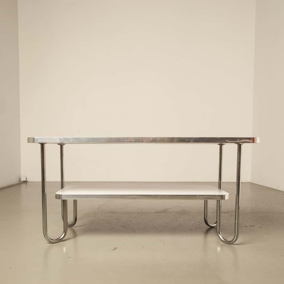 toon Probleem Buitenboordmotor modern coffee table Bauhaus style white ⋆ Neef Louis Design Amsterdam
