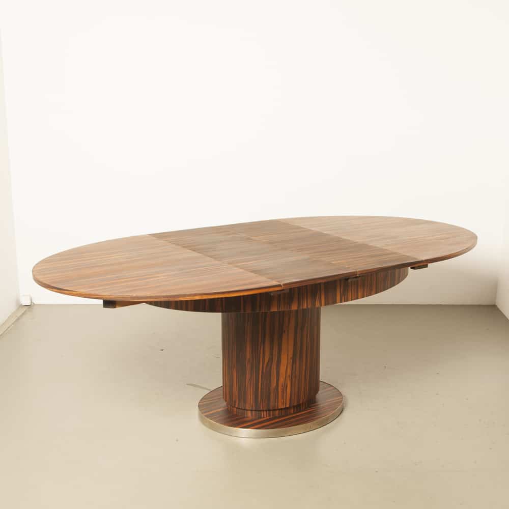 Vochtig Vierde verdrietig Art Deco zebrawood oval table Pander ⋆ Neef Louis Design Amsterdam