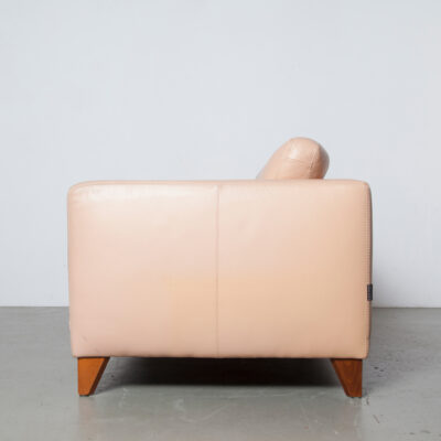 salmon & Machalke leather sofa Neef pink Amsterdam two-seat Louis ⋆ Machalke Design