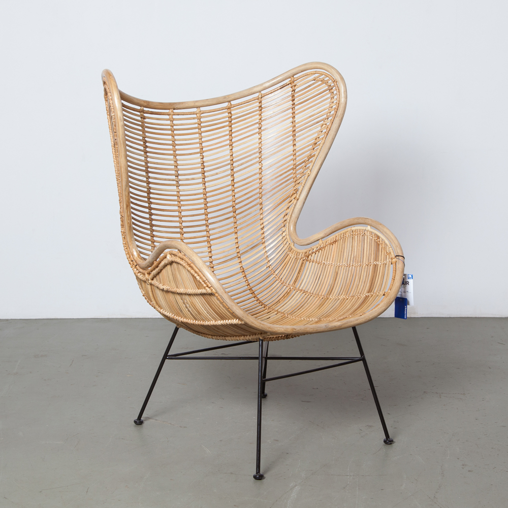 Zwembad driehoek Coöperatie Rattan Egg Chair natural HKliving ⋆ Neef Louis Design Amsterdam