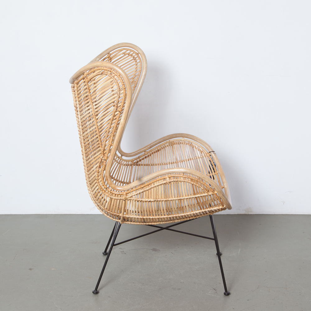 Zwembad driehoek Coöperatie Rattan Egg Chair natural HKliving ⋆ Neef Louis Design Amsterdam