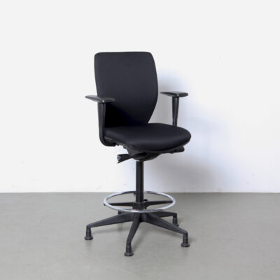 -Adjustable-Black-high-desk-chair-director-foot-ring-conference-meeting-black