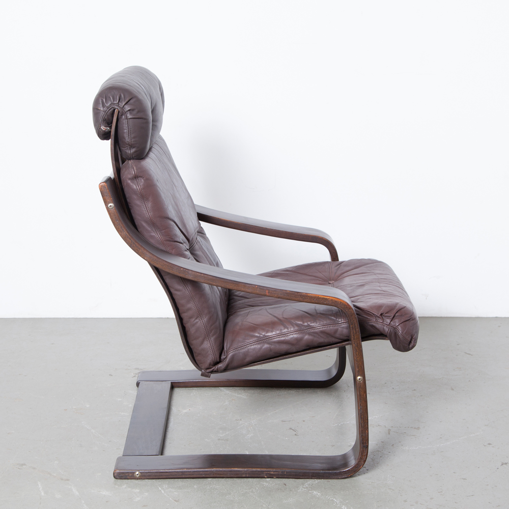 Anne Armchair Brown Leather ⋆ Neef Louis Design Amsterdam