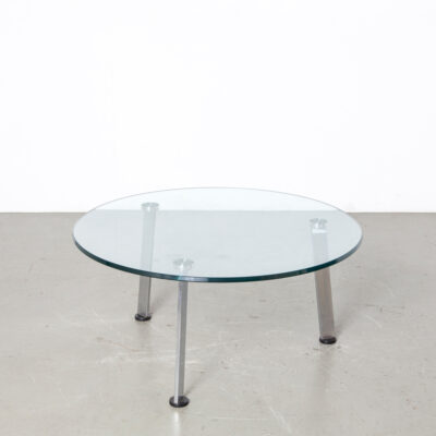 决策咖啡桌 Fritz Hansen Pelikan Design Niels Gammelgaard Lars Mathiesen 圆形圆形后现代简约平板玻璃顶部倒角沙龙后现代