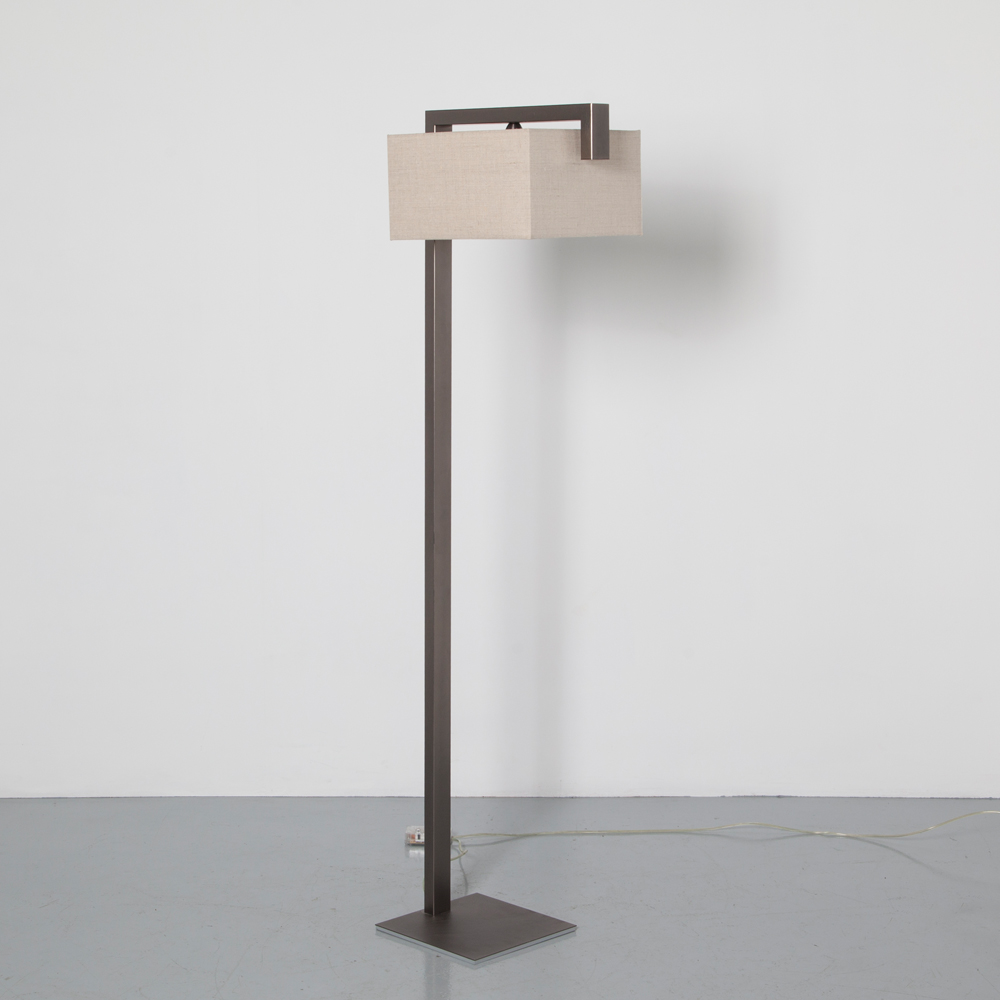 Lampe de lecture sur pied en bronze Neef Louis Design Amsterdam