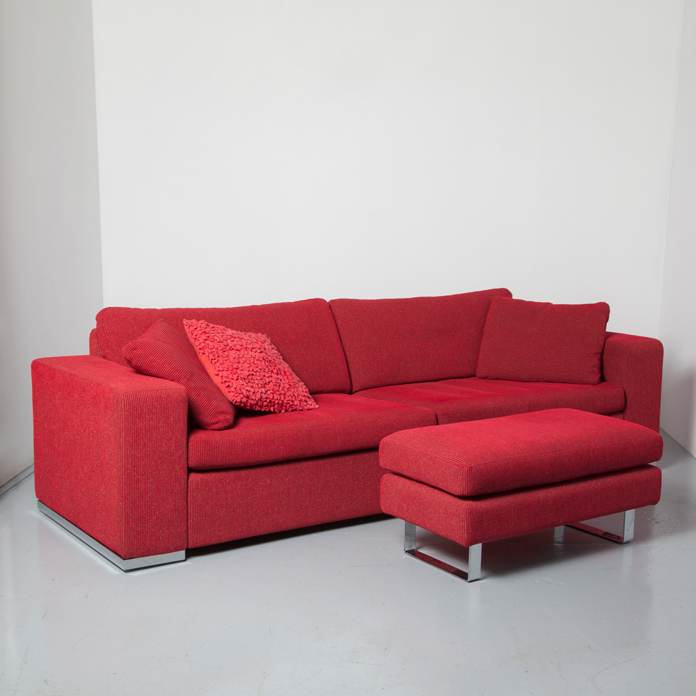 red Amsterdam Louis ⋆ COR couch hocker Neef Conseta Möller Design lounge