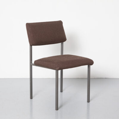 餐厅椅子 Martin Visser Spectrum 方管框架炮铜灰棕色自制室内装潢坚固坚固的古色复古复古世纪中叶现代座椅 50 年代 1950 年代五十年代
