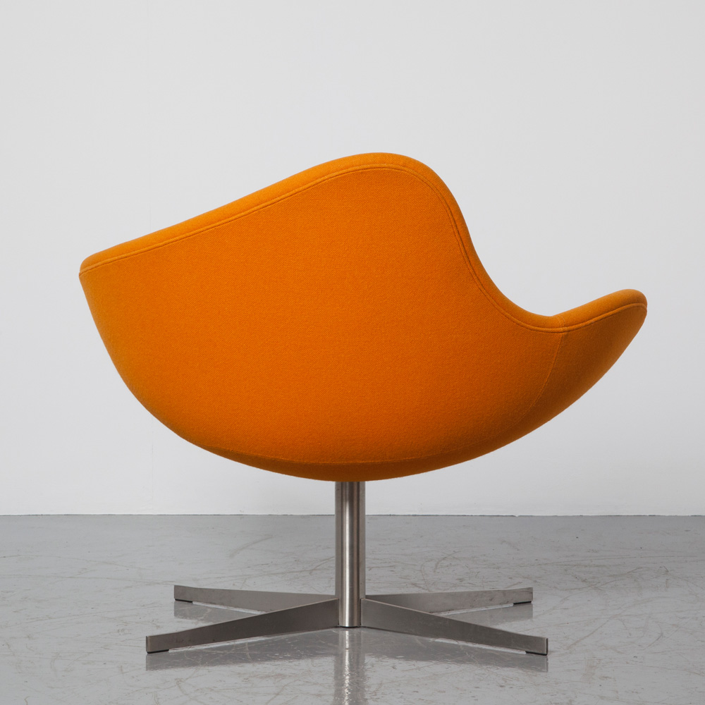 K2 swivel Lounge Chair orange ⋆ Neef Louis Design Amsterdam
