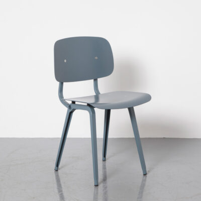 Revolt 椅子 HAY Friso Kramer Gray 海洋回收 ABS 经典时尚永恒设计框架折叠钢板座椅靠背工业荷兰设计复古复古 50 年代 1950 年代 XNUMX 年代中期现代 Ahrend 粉末涂层