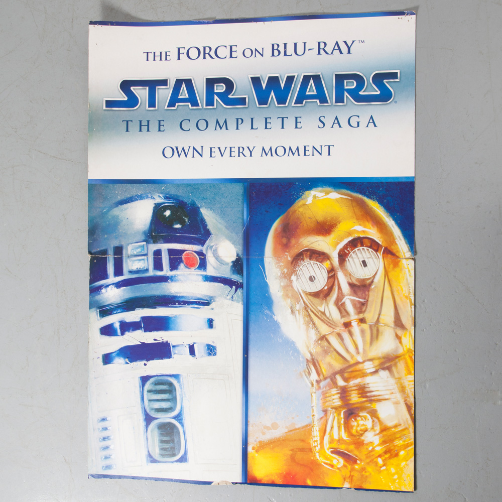 R2D2 C3PO Star Wars Blu-Ray Poster large ⋆ Neef Louis Design Amsterdam