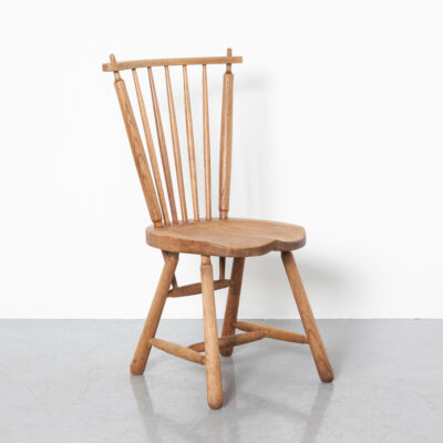 De Ster Gelderland Spindle Back 餐椅实心橡木 Spijlen Stoel 雕刻座椅八字形腿刺穿顶部导轨质朴野蛮斯堪的纳维亚现代荷兰设计 70 年代 1970 年代七十年代座椅复古复古本世纪中叶