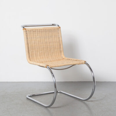 MR10 Cantilever Chair Mies van der Rohe Mart Stam Thonet new wicker chromed tubular steel frame 30s 1930s thirties Bauhaus vintage retro mid-century modern modernist lounge Ludwig Armless architect floating bamboo rattan cane