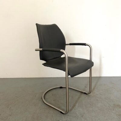 conference chair grey leather